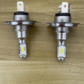 2 件装 H4 9003 3570 CSP 晶片 LED 头灯雾灯高/远光 6000K 白色 4300K 黄色 8000K 冰蓝色行车灯泡 DRL
