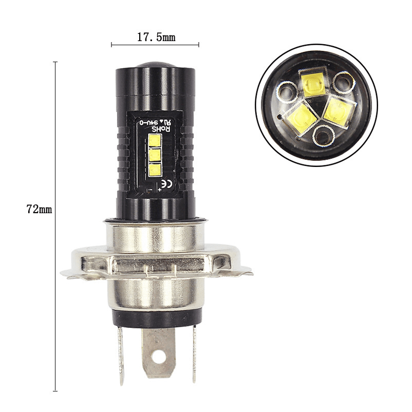 H4 9003 HB2 LED Headlight Bulb Conversion Kit 9003 60W 1800LM 6000K Car COB LED Conversion Headlight Bulb Hi/Lo Lighting LED Bulb, No Battery Included