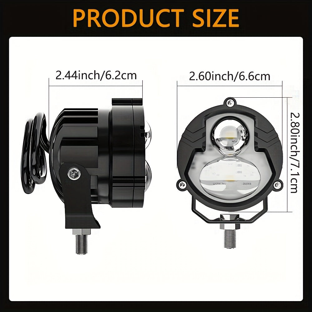 Ultra-Long Range Laser Headlight - Fog-Penetrating Work Light, for Trucks and Motorcycles