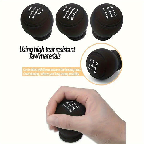 1pc Silicone Gear Shift Lever Cover – for 5-Speed / 6-Speed Manual Transmission, Anti-Slip Protective Grip (99% Effective) – Easy Installation, Durable Soft Auto Interior Accessory, Fits Sedans, Trucks & SUVs, Car Gear Shift Paddle Cover