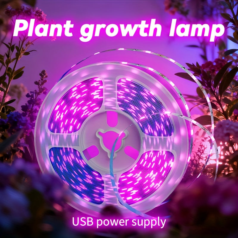 [fenglinn]LED生长光带，全光谱植物生长光，USB LED室内植物灵活的生长灯多肉植物温室园艺