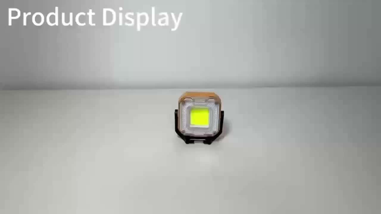 2 Mini Rechargeable Work Lights, COB Light with Magnetic Base, 8 Lighting Modes, Portable LED Keychain Light, Ultra-Bright Flashlight, Ideal for Outdoor Camping