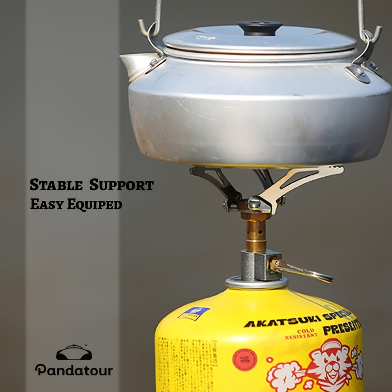Ultra-Light Mini Camping Stove, Portable Foldable Outdoor Hiking Gas Stove, Backpacking Cooking Tool, Compact Picnic Stove, Easy to Set Up, Outdoor Water Boiling Equipment