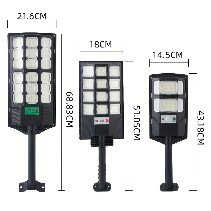 Outdoor Courtyard Solar Wall Light Street Light Waterproof, Solar Street Light Remote Control, Solar Flood Light Motion Sensor Courtyard Lighting, Deck Light, Garden Light Solar Parking Lot Light