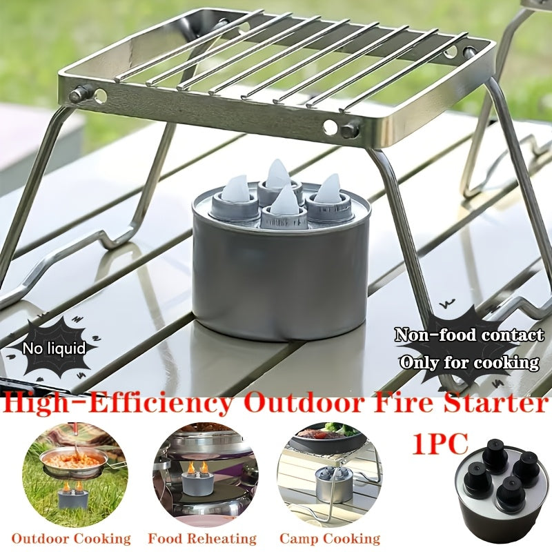 1-Pack Portable Outdoor Burner Canister (Liquid Not Included): For Cooking Only, Not for Food Contact, Adds Fuel for Up to 6 Hours of Use, High-Quality & Reusable, A Reliable Choice for Camping & Parties