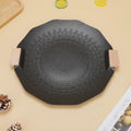 Garden BBQ Grill, Outdoor Camping Pot, Hexagonal Diamond-Shaped Cassette Grill, Medical Stone Non-Stick BBQ Grate, Grill, Frying Pan, Open Flame Stove Compatible with Induction Cooktop