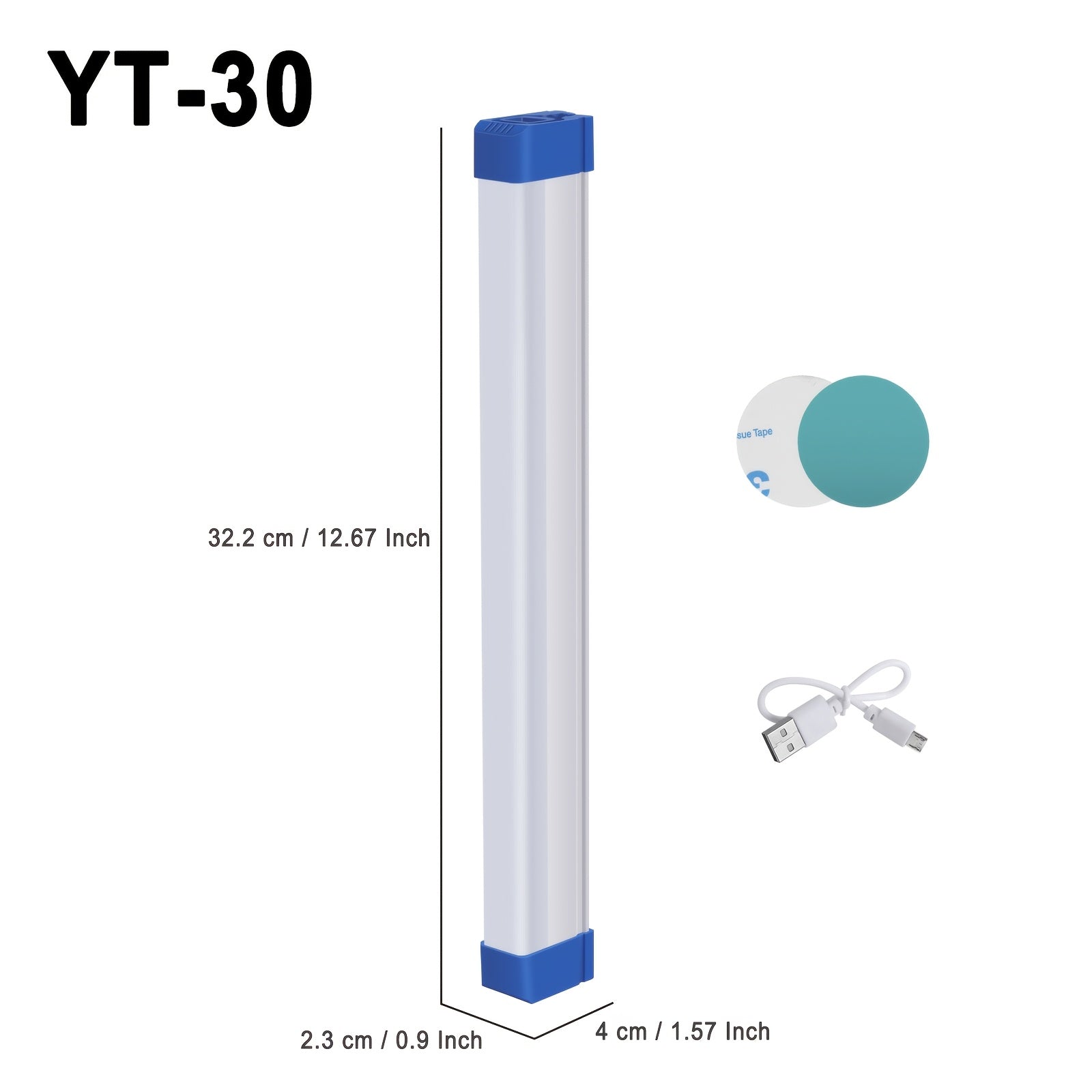 Multi-functional magnetic emergency tube light, can be hung, handheld, or magnetically attached, high brightness, multi-purpose for tents, night barbecues, power outage emergencies, wardrobe lighting, hazard warnings, etc.