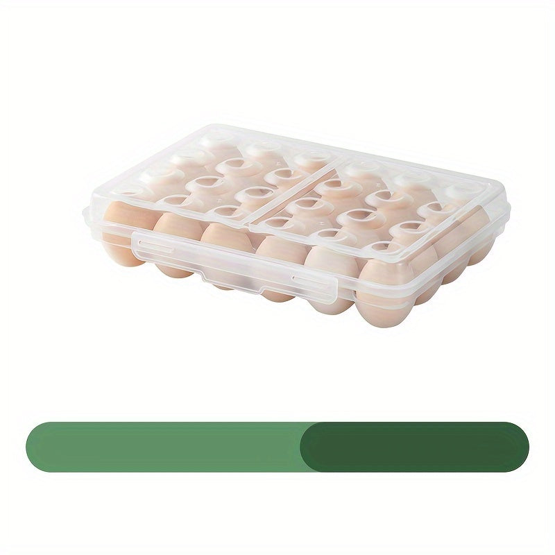 6/15/24 Compartment Shockproof Combinable Stackable Egg Storage Box, Food Grade Transparent, Portable for Refrigerator, Cabinet and Outdoor Camping, Egg Protection Container, BPA-Free