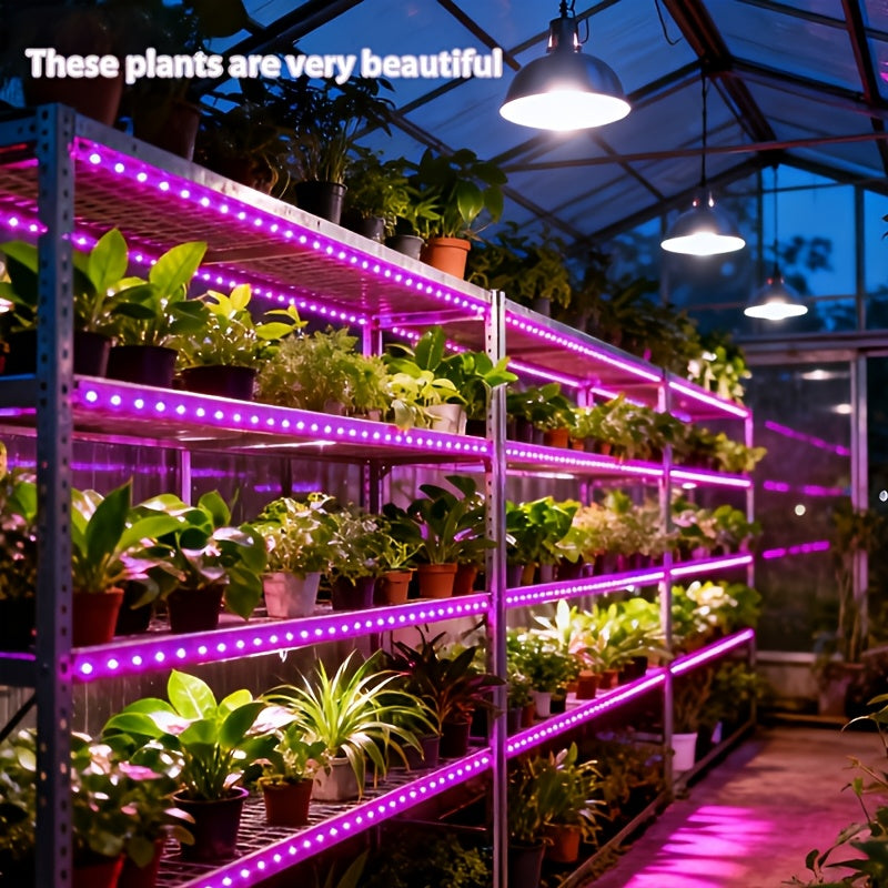 Indoor Full Spectrum LED Plant Grow Light Strip, Pink Purple, 5V USB Powered
