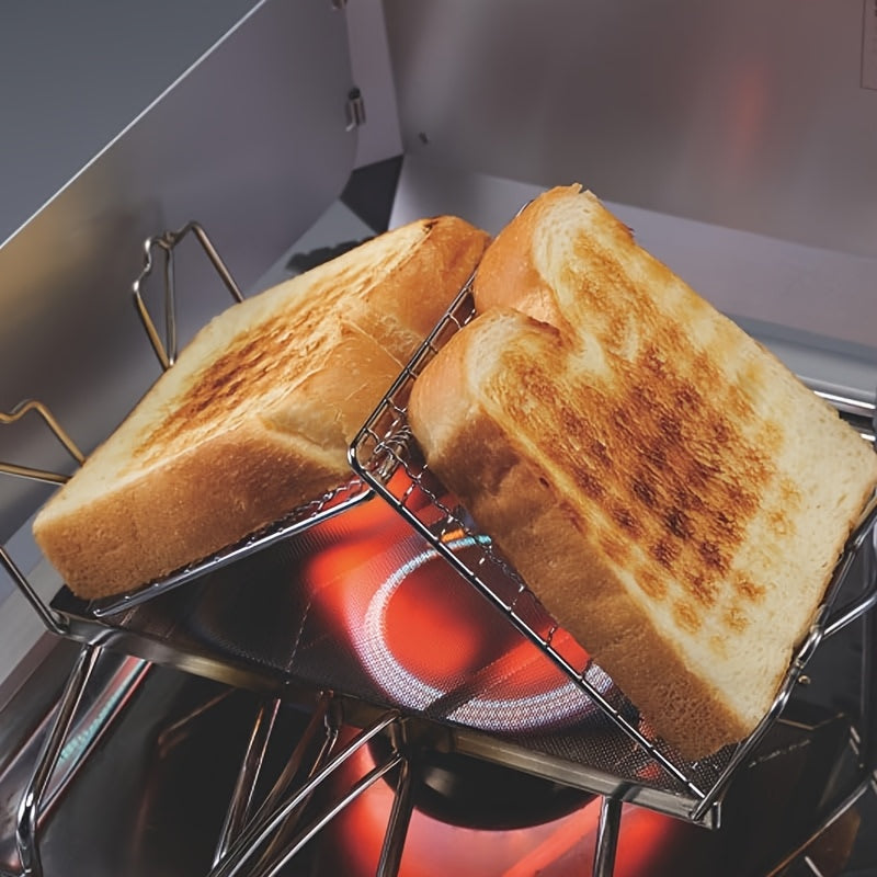 Foldable Portable Camping Stove Toaster – Perfect for Hiking, Picnic & Outdoor Use/