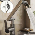1 Set Gunmetal Gray Swivel Faucet RV Bathroom Kitchen Set - Durable ABS, 360° Hot & Cold Faucet with 23.62" Hose - Easy Install, User-Friendly Design