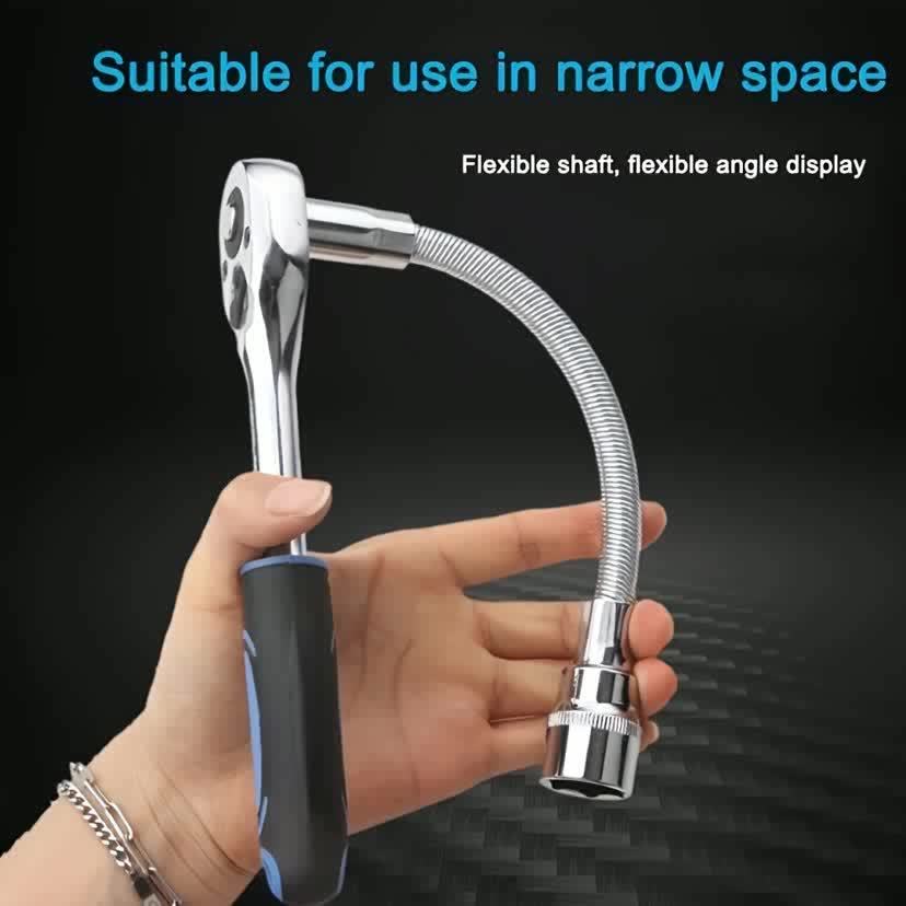 1pc, Chrome Vanadium Steel Extension Bar with 1/4-Inch Drive - High Torque, Flexible, and Rust-Resistant for Auto Repair