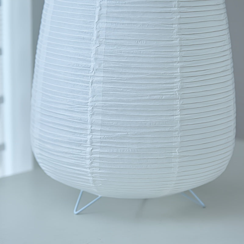 1PC paper art desk lamp, USB table lamp, home lighting decorative table lamp, warm romantic and stylish night lighting ambiance, vintage fashion versatile, rice paper material and iron art stand material, suitable for home lighting decoration