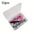 11-Piece Vacuum Tire Repair Nail Set: Includes 10 Repair Nails and 1 Screwdriver, for Quick Tire Repair for Cars, Motorcycles, Trucks & Bicycles. This Portable & Durable Tire Repair Patch is an Essential Roadside Emergency Tool