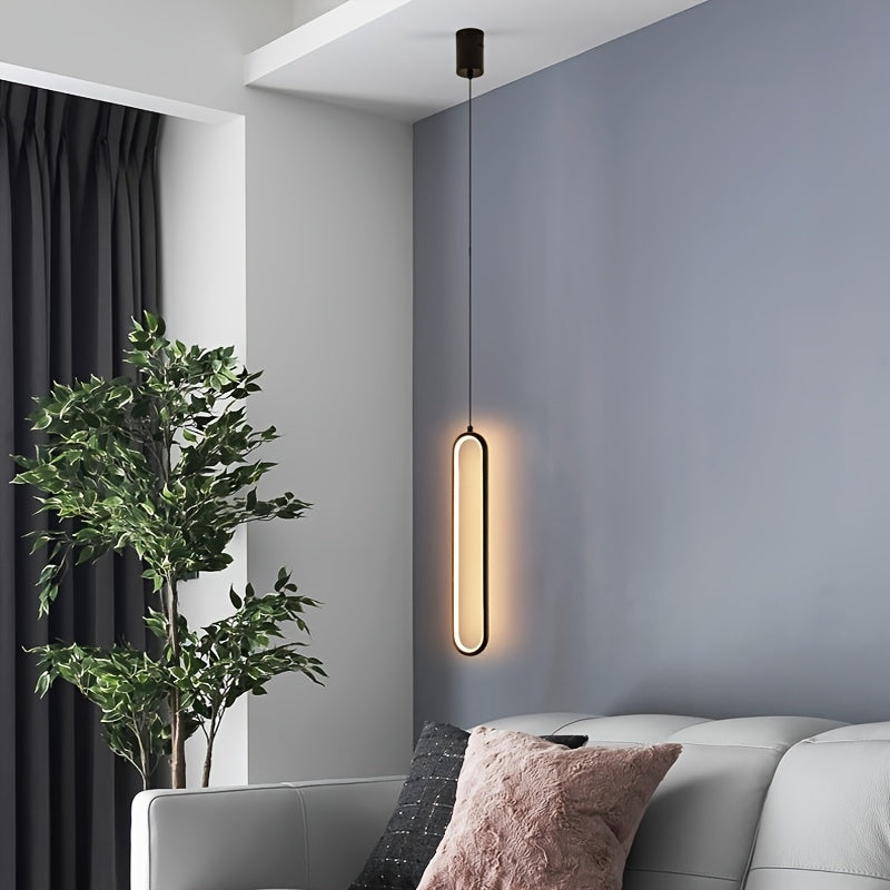 2-Piece, Ceiling Iron Pendant Light, Includes LED Warm Light and White Light, Acrylic Flicker-Free, Suitable for Dining Room, Living Room, Bedroom, Bar and Other Places