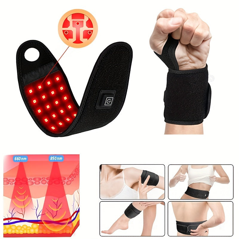48颗LED灯腕带 660nm-850nm可调腕托 适用于手腕不适 左右手通用 男女适用