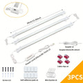 1 件/2 件/3 件/4 件超亮冷白色 LED 下櫃任務照明套裝，可互連燈具，無介面卡（5V/2A），可調光 LED 燈帶，適用於廚房櫥櫃、食品儲藏室架子、辦公桌、獨特的裝飾、鄉村住宅