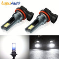 H11/H9/H8/H16 LED 灯泡,15000LM 超亮度,真正的 1:1 迷你尺寸,6000K 白色照明适用于汽车 H11 雾灯 即插即用,即插即用。 2 件装