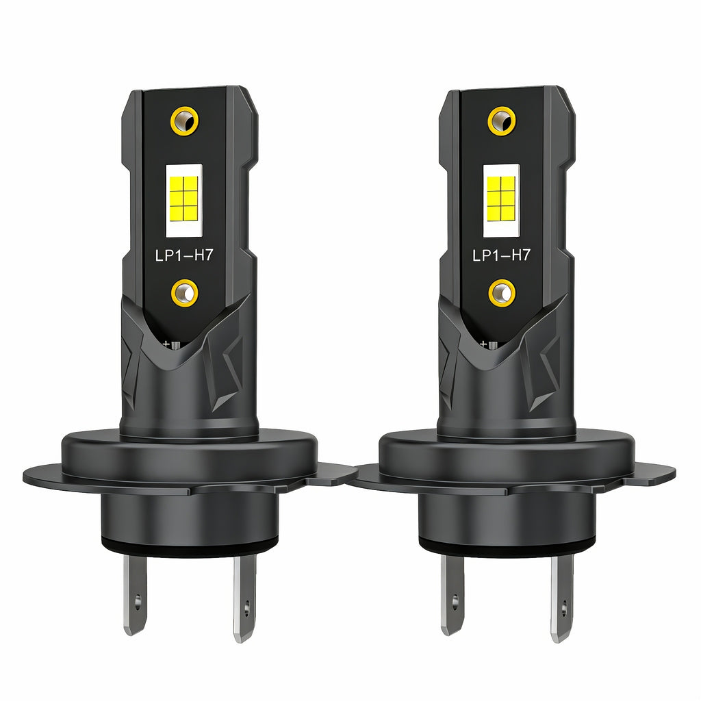 H7 LED Car Headlight Bulb 300W 60000LM Mini H7 Wireless Car Light +800% Brightness Spotlight Car Headlight 12V, No Battery Included