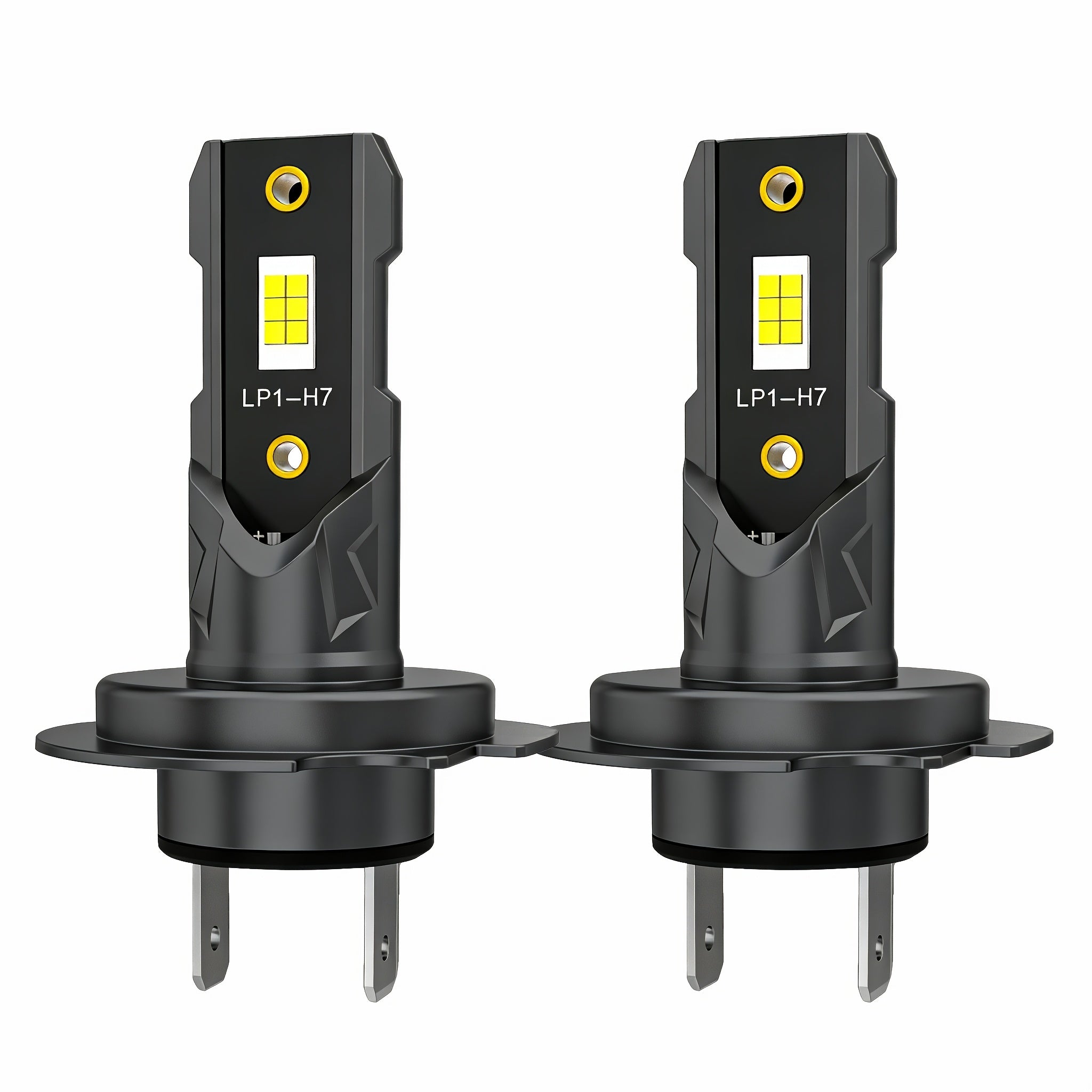 H7 LED Car Headlight Bulb 300W 60000LM Mini H7 Wireless Car Light +800% Brightness Spotlight Car Headlight 12V, No Battery Included