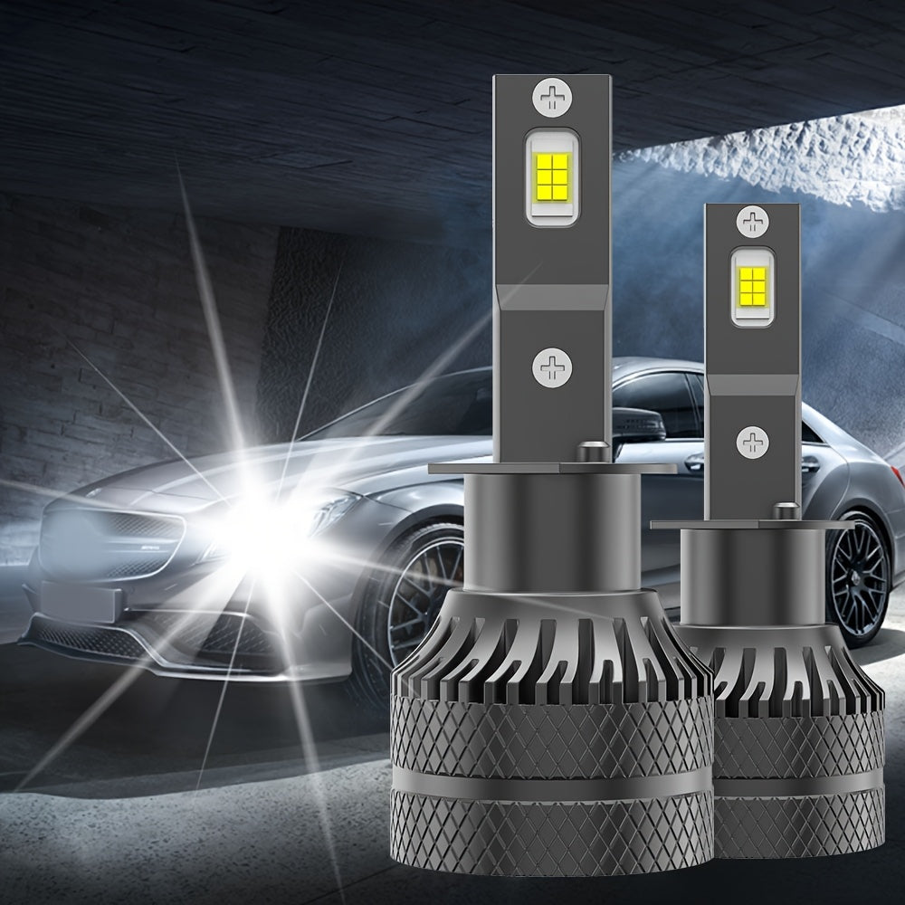 2 Pcs LED Car Headlight Bulbs - 28690 Lumens, 180W High Power, 6500K Super Bright Cool White Light, Compatible with H4 H1 H8/H9 9005/HB3 9006/HB4 9012/HIR2, No Battery Needed, Car Headlight Bulbs, Vehicle Lighting