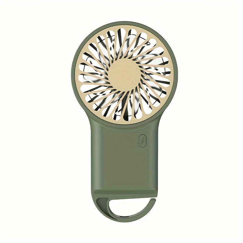 Handheld Foldable Desktop USB Charging Mini Fan, Simple Portable Quiet Personal Cooling Fan