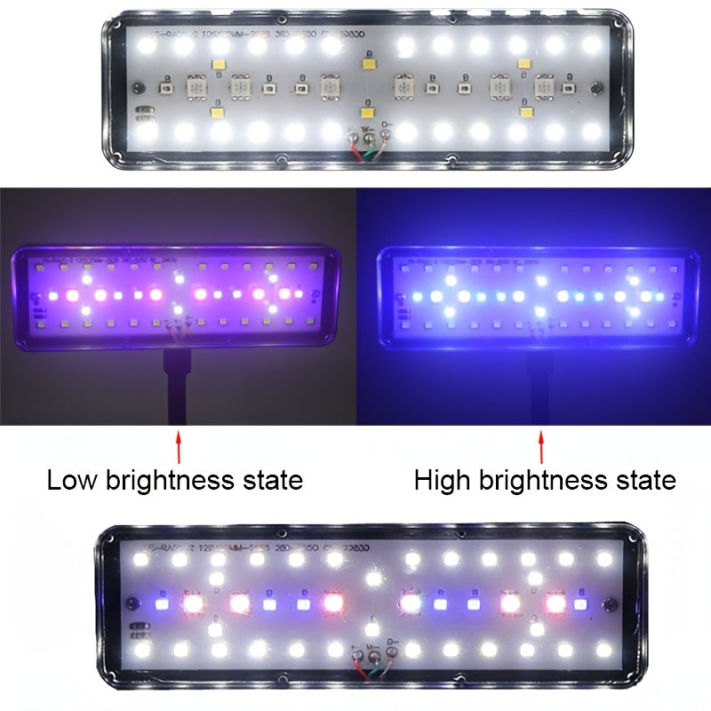Dimmable Aquarium Light, 360° Rotatable Design, Full Spectrum, Ideal for Aquatic Plant Growth, Battery-Free