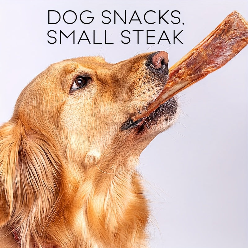 80g 小型犬磨牙棒 - 牙齒清潔磨牙骨，牛排口味，狗狗零食，幼犬健康磨牙玩具，幫助清潔牙齒和清新口氣，耐用且安全的狗狗磨牙棒，非常適合小型犬和幼犬