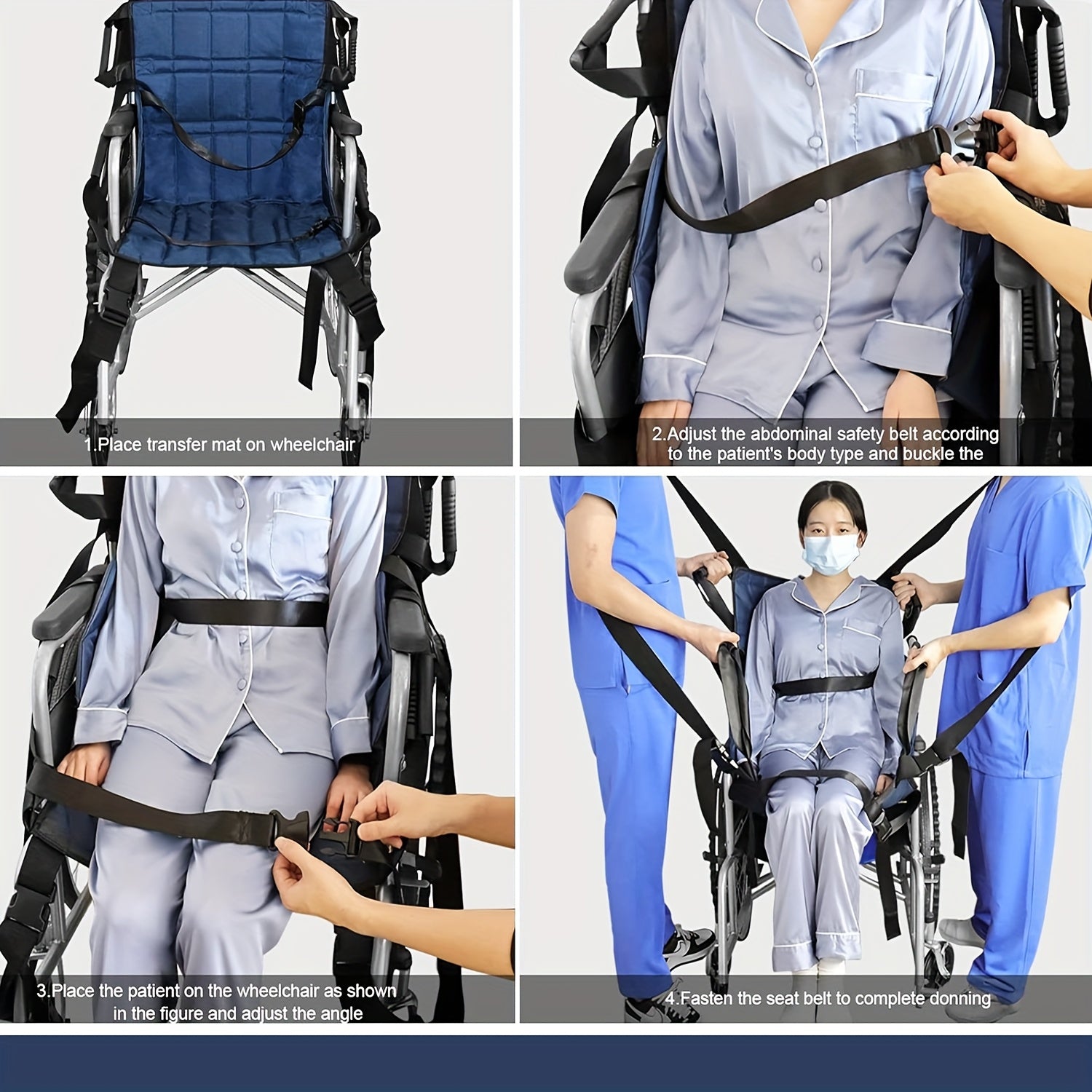 升级款移位椅垫 病人轮椅移位垫 上下楼老人病人搬运护理垫 软担架