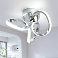 Gainid hallway light, acrylic modern LED ceiling light, cool white 6000K, flush mount ceiling light for bedroom, bathroom, kitchen, balcony, hallway, staircase, passage, curved creative design ceiling light