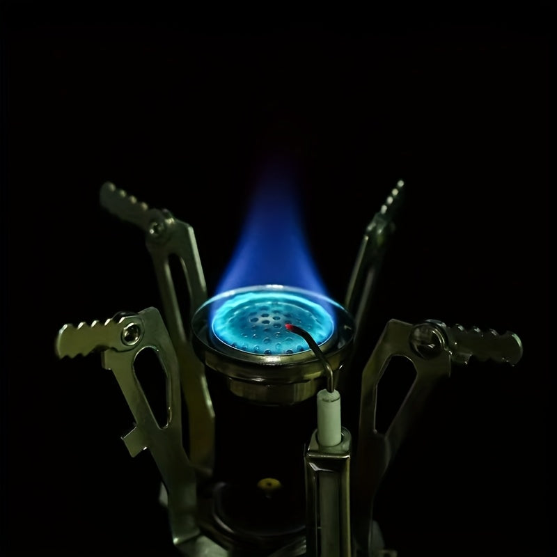 Lightweight Camping Stove for Backpacking, Gas-Powered with Piezo Ignition (Stove Only)