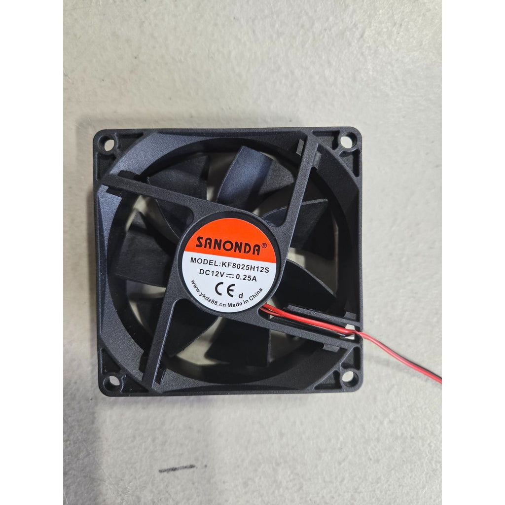 80mm x 80mm x 25mm 12V Cooling Fan, Ultra Quiet High Efficiency Heat Dissipation Fan with Excellent Cooling Performance