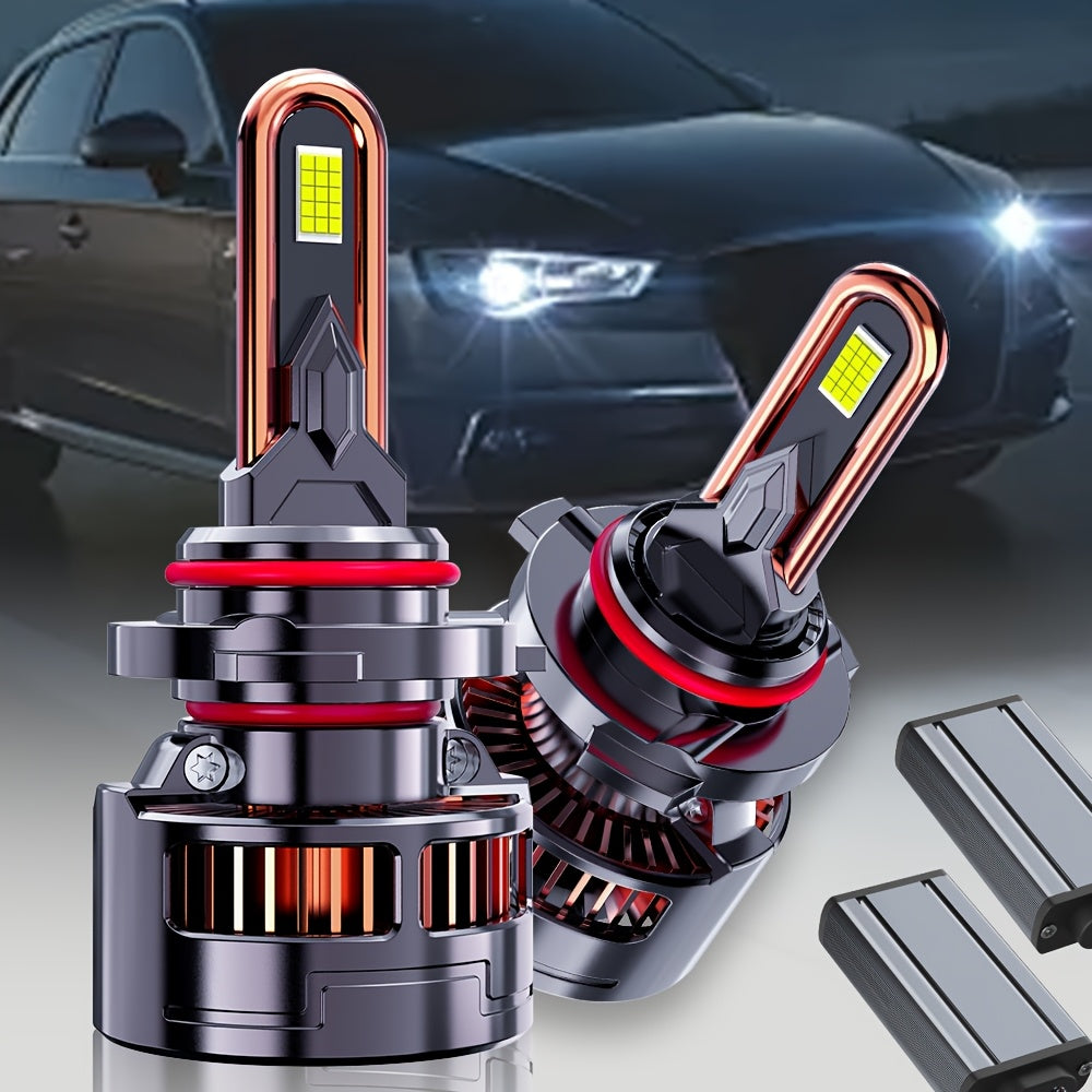 2-Pack H4 LED Car Headlight Bulbs | 60,000 Lumens, 280W, Compatible with H1, H4/9003/HB2, H7/H18, H11/H9/H8, 9005/HB3, 9006/HB4