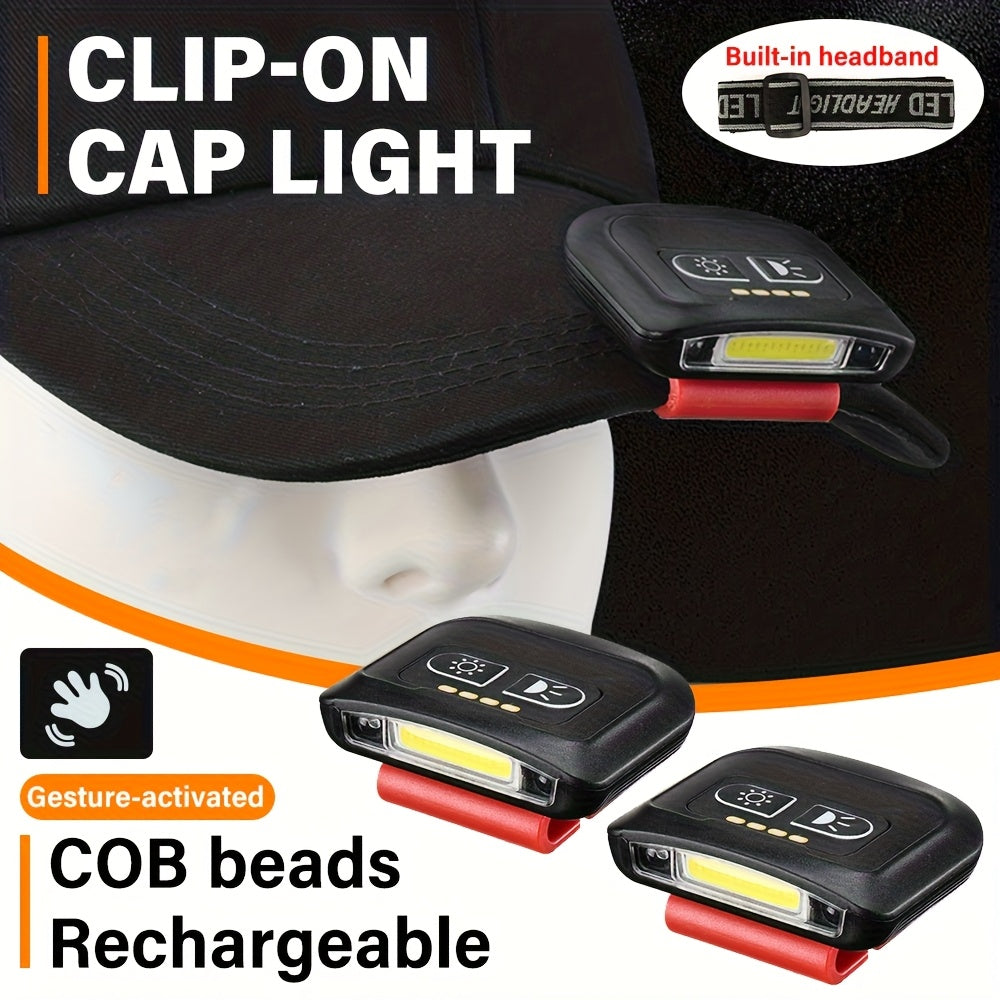 Super Bright LED Outdoor Camping Headlamp - Clip-On Cap Flashlight for Fishing, Camping, Hunting and Various Outdoor Sports, Perfect Gift