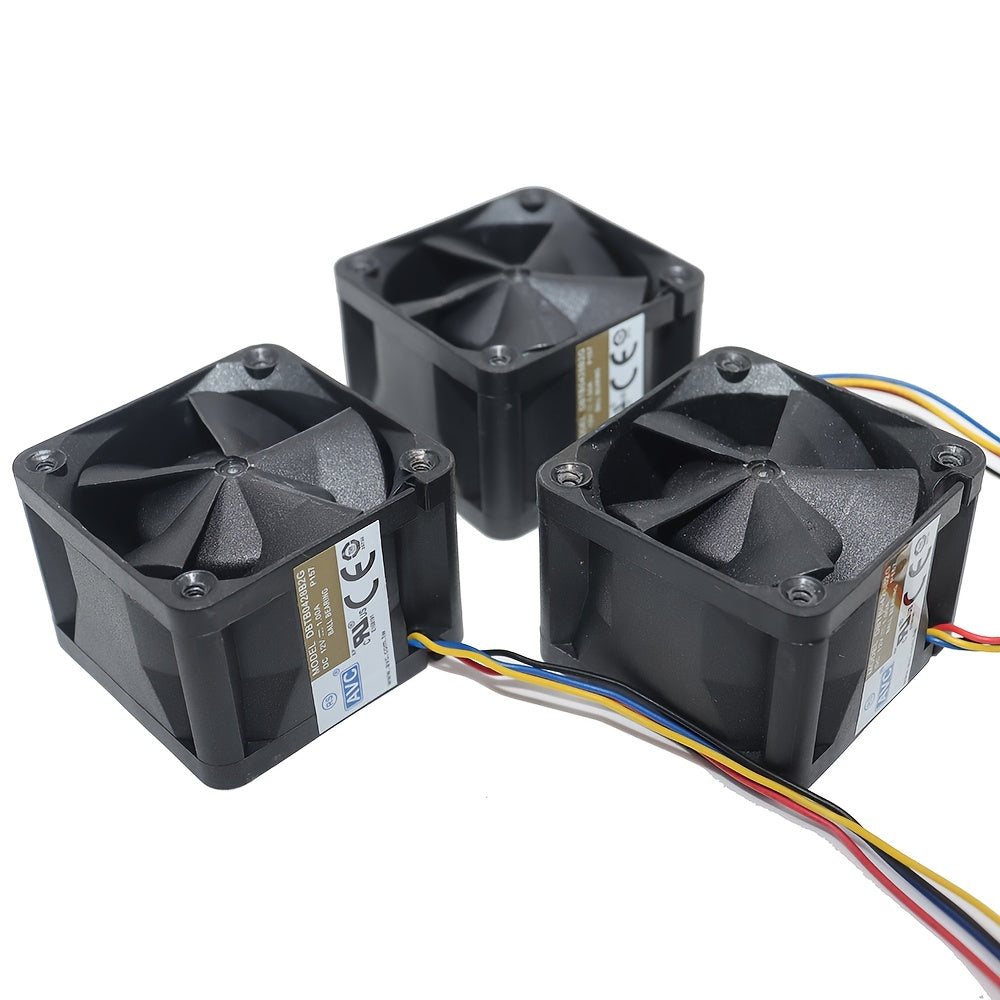 Brand New 3-Pack 4028 12V 1A DBTB0428B2G High Speed Server Fan 40X40X28Mm Dual Bearing 4-Wire PWM