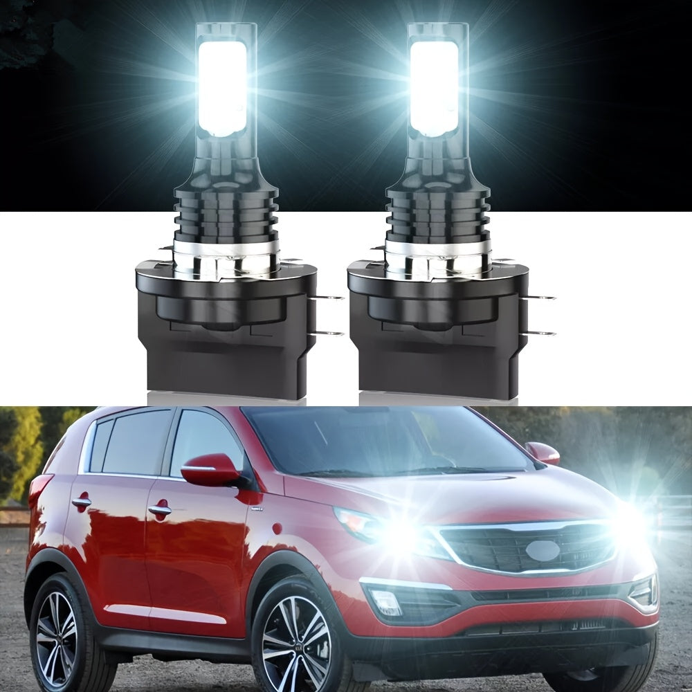 2-Pack 11B LED Headlight Bulbs for Kia Langdong 2007/2008/2009/2010/2011/2012 H11B Low Beam Bulb 6000K White Light