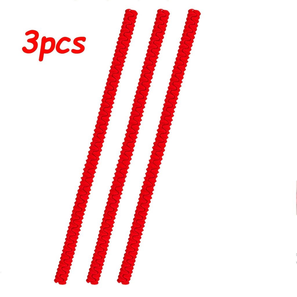 2/3 Pack Silicone Oven Rack Edge Protectors | Heat-Resistant, 14 Inch, Burn Protection, Oven-Safe Kitchen Tool, TIGERPOWER RV Kitchen Stove Enhancement Gear