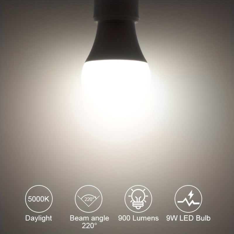 6-pack LED bulb A19 E26 9W 900lm 3000K 5000K 6500K