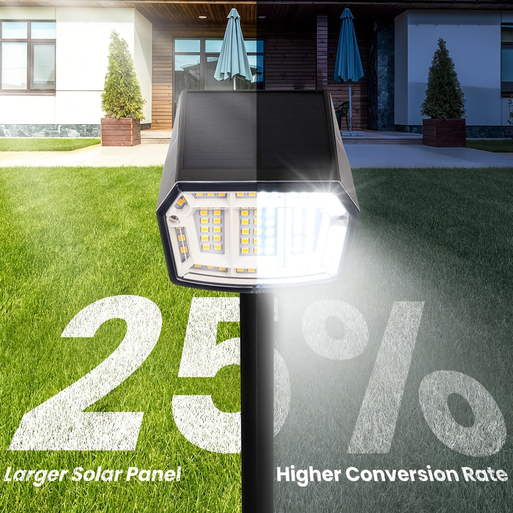 12/2-Piece Solar Outdoor Light Garden IP65 Waterproof 3 Lighting Modes Solar Spotlight Christmas Decoration Outdoor Accent Light Landscape Solar Light Outdoor Courtyard Landscape Lighting Suitable for Garden, Courtyard, Camping