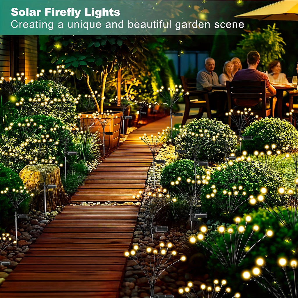40/20/10 LED Solar Firefly Light Outdoor Solar Lighting LED Garden Decoration 8 Modes Adjustable Cafe Decoration Park Decoration Commercial Lighting Landscape Lawn Path Decoration Light Up Your Garden Halloween Decoration