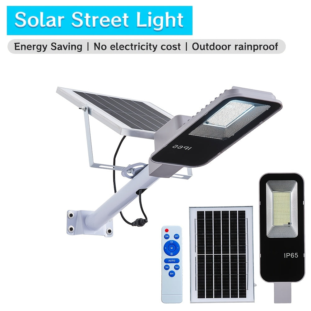 Outdoor 2 Pack Solar Light, IP65 Waterproof Solar Street Light, 6500K Dusk-to-Dawn Solar Floodlight with Motion Sensor, Perfect for Courtyard and RV Parking Lot, Available in 2/1 Pack Options.