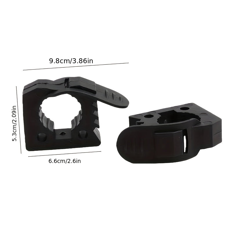 2/4-Pack Quick Fist Clamps, Synthetic Rubber Mounting Tool Equipment Clamps, for Off-Road Vehicles, ATV, UTV, Truck Parts Enhancement – Tool Organizer Clips, Outdoor Shovel Storage Mount