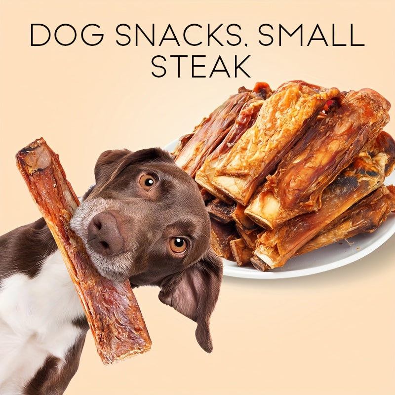80g 小型犬磨牙棒 - 牙齒清潔磨牙骨，牛排口味，狗狗零食，幼犬健康磨牙玩具，幫助清潔牙齒和清新口氣，耐用且安全的狗狗磨牙棒，非常適合小型犬和幼犬