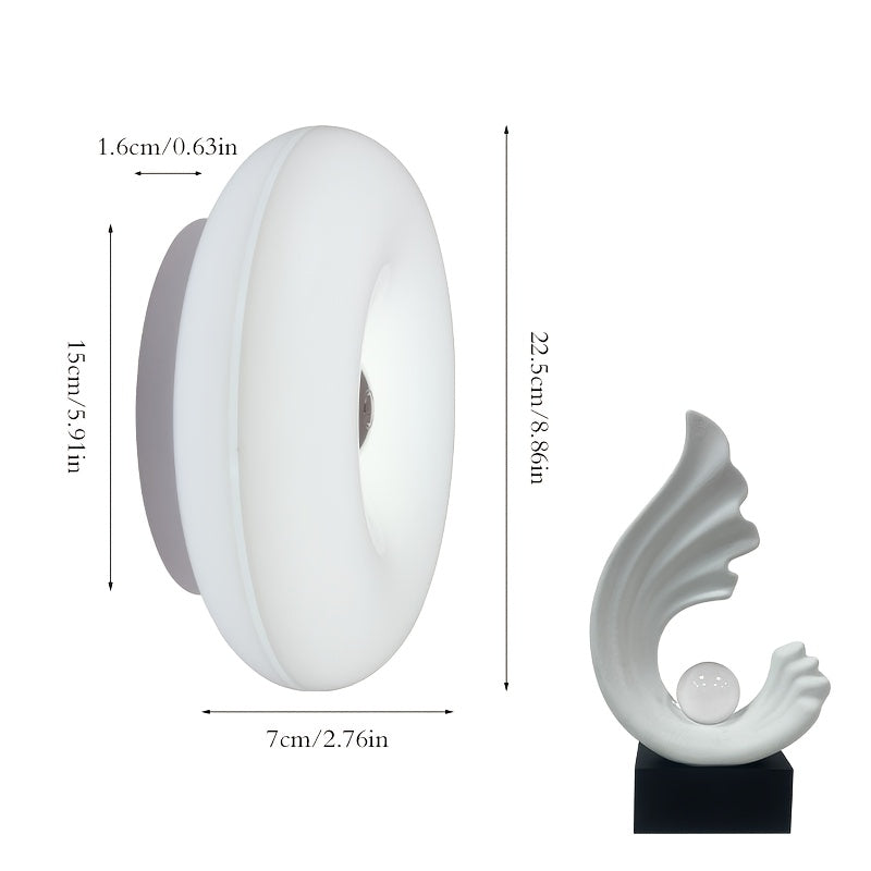 Wall-Mounted LED Night Light, Can Be Used as Table/Wall Dual Purpose, USB Charging, 3-Color Temperature Stepless Dimming, Suitable for Living Room, Wall, Study, Bedroom, Hallway and Other Decorative Ambient Lighting.