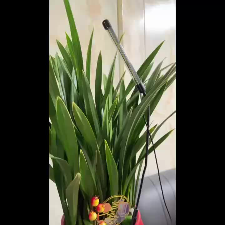 HOTU 6000K Plant Grow Light, USB Powered, Directly Plug into Potted Plants for Lighting, No Installation Required, Timer Function, Ideal for Indoor Gardens and Greenhouse Planting