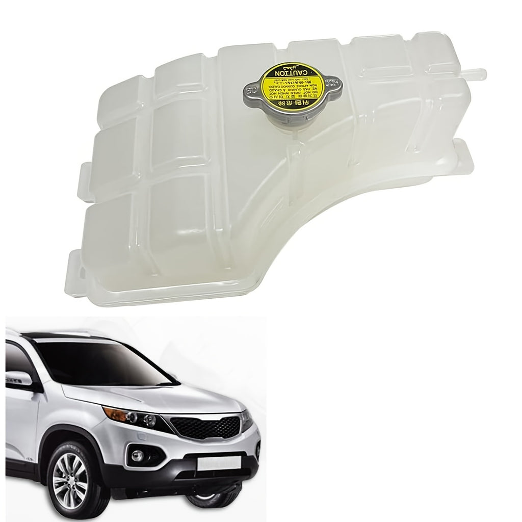 Engine Coolant Reservoir Tank (with Cap and Hose) for 2003-2006 Kia Sorento, Auto Parts Coolant Recovery Tank Expansion Tank, Replaces OEM Part Numbers 25430-3E201/25430-3E200/254303E201/254303E200, Vehicle Cooling System