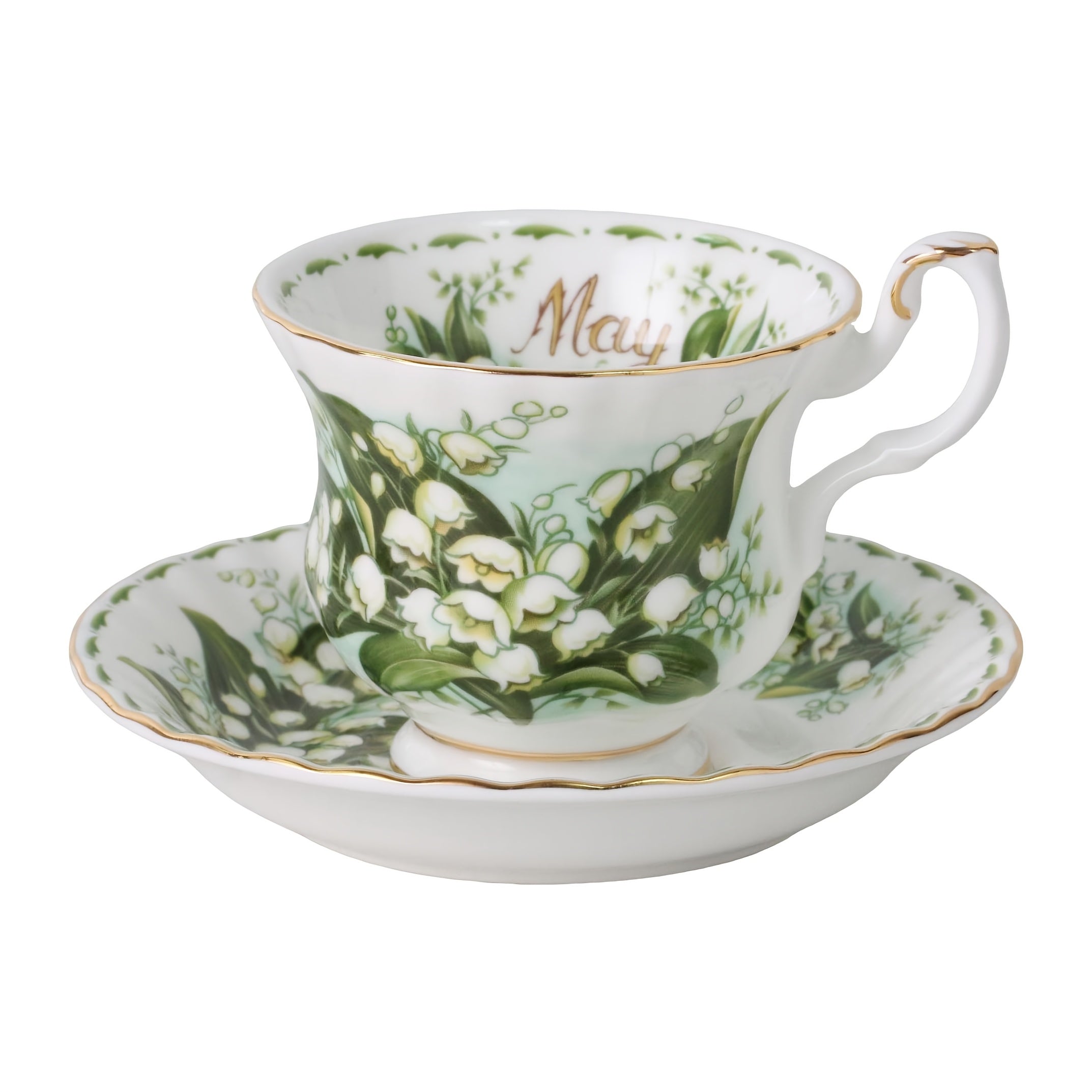 1pc Elegant Twelve Months Flower Tea Cup & Saucer, 6oz Vintage Bone China Coffee Cup & Saucer, Easy to Clean – Perfect for Afternoon Tea Parties, Birthday Parties, Birthday Gifts, Valentine‘s Day Gifts