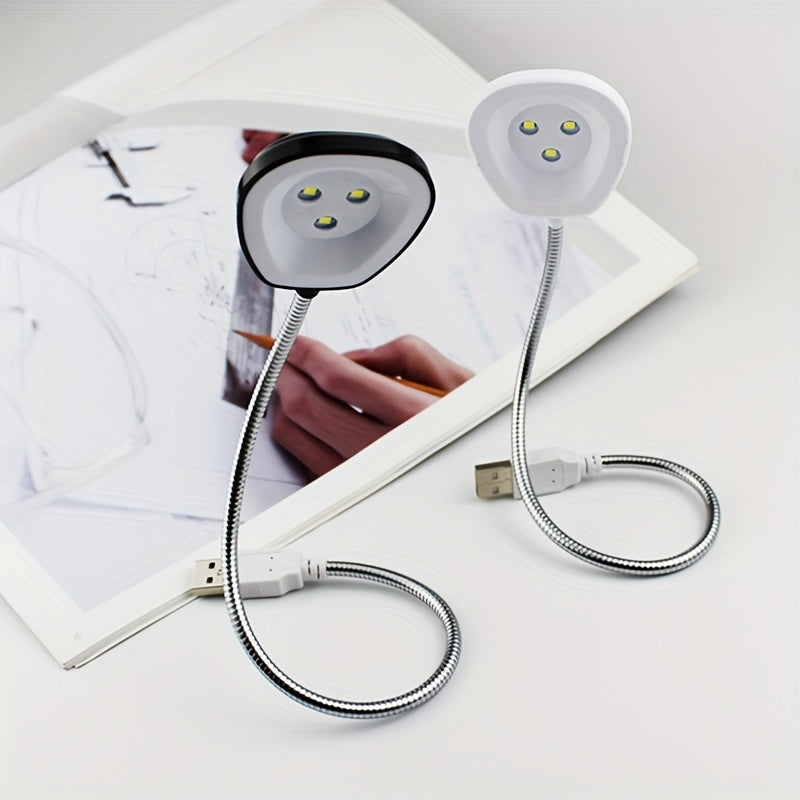 Universal USB light, metal flexible hose, lighting angle freely adjustable, soft light, portable, very suitable for living room, study, desk lamp, perfect gift for students/colleagues/friends