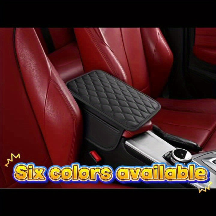 Car Armrest Box Pad, Leather Storage Mat, Multiple Colors, High Quality