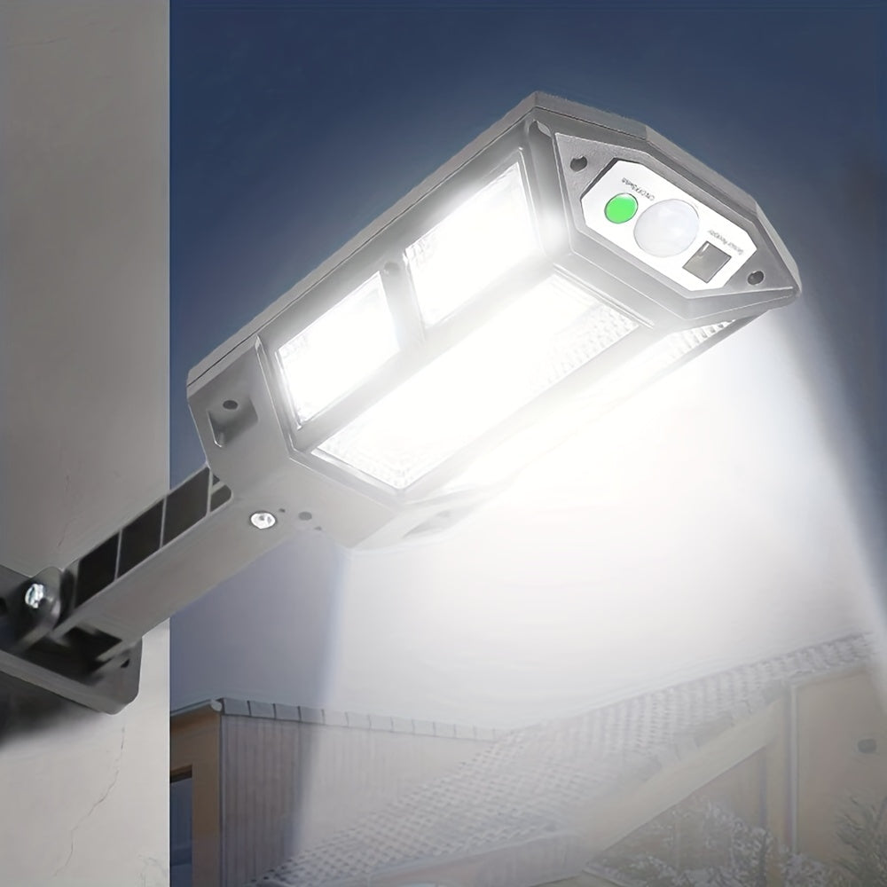 1 Pack 6500K Super Bright LED Solar Wall Light, Motion Sensor, 3 Lighting Modes, Outdoor Garden Security Street Courtyard Light with Battery